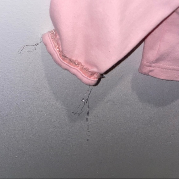 5/$15 Authentic Baby Pink Cardigan with Cherry Embroidery - Picture 2 of 6